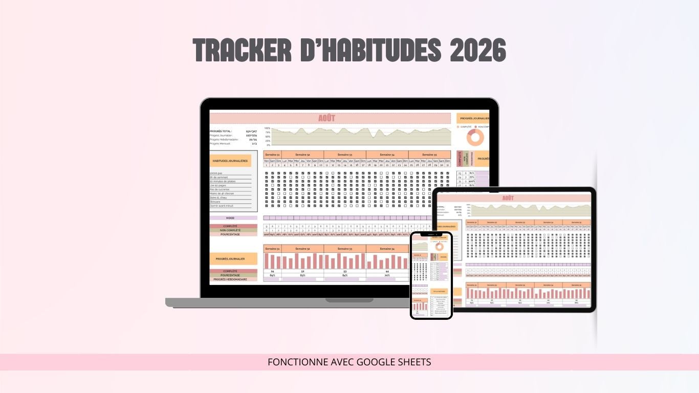 Tracker D'Habitudes - 2026 (Google Sheets)
